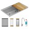Elkay Crosstown 16 Gauge Workstation SS, 31-1/2" x 18-1/2" x 9" Single Bowl Undermount Sink Kit with Filtered Beverage Faucet EFRU30169RTFGW - alternate 10